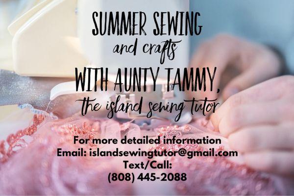 Island Sewing Tutor