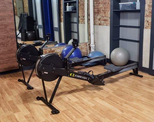 Rowing Machines in the Cardio Room