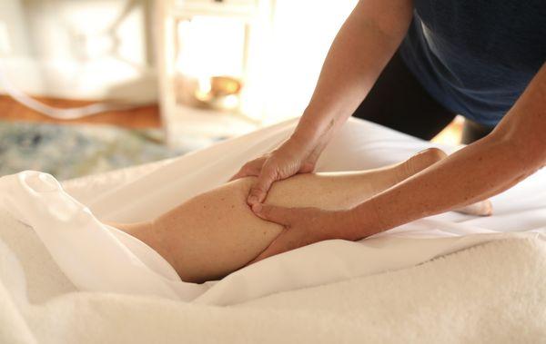 Massage of gastrocnemius