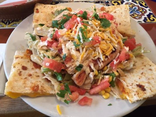 This quesadilla salad was delicious!