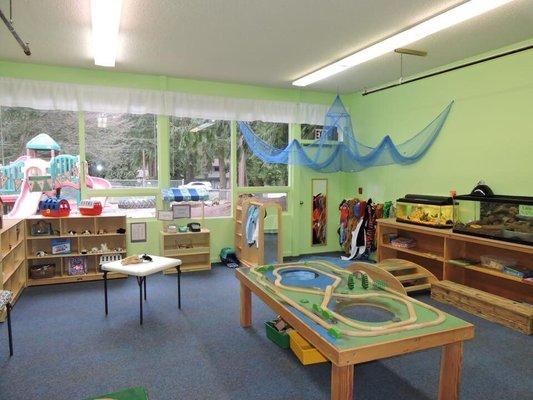 The green room- one of the classrooms