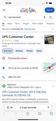 UPS Customer Center