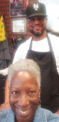 Kevin the barber and happy me!