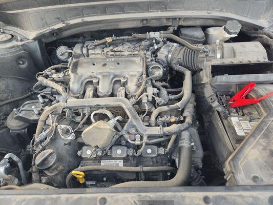 My engine cover is missing and my driver door handle is broken, it wasn't like this when he picked it up.