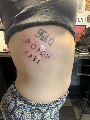 Tx Sinners & Saints Tattoo