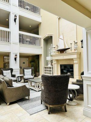 Coastal themed lobby