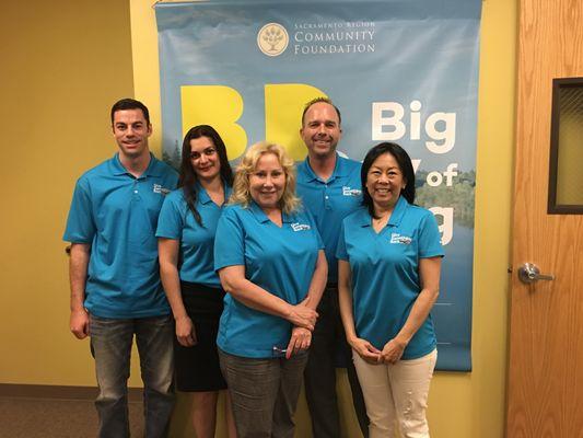 Our Sacramento team treats each customer on a first name basis: Dan, Belma, Harriette, Niko, and Mari (left to right).