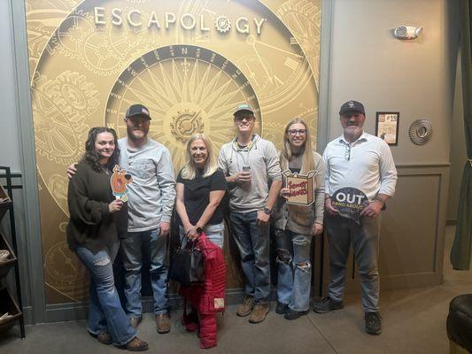 We made it in 53 minutes!