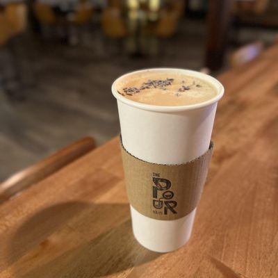 One of our top-sellers, a Lavender Vanilla Latte.