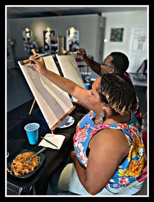 Private Studio Couple Paint Night