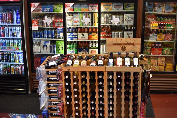 A Large selection of local wines and national wines