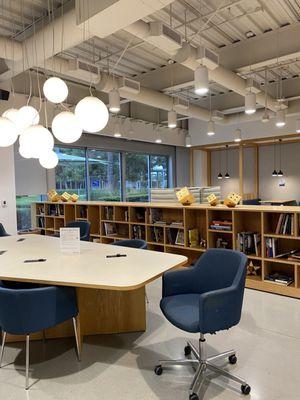 The working space that shares the coffee area