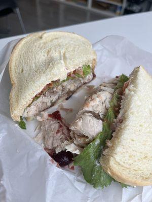 Leftover Thanksgiving sandwich
