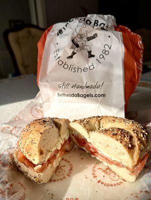 Another picture of my delicious bagel.