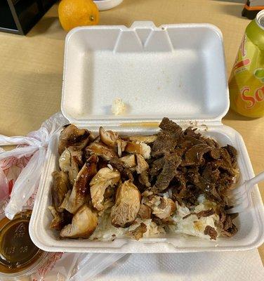 Chicken and beef teriyaki so tender and delicious!