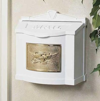 Wall mount mailboxes in cast aluminum, brass, copper, stainless steel & more. Locking mailboxes & decorative available.