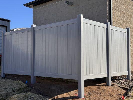 6Ft decorative vinyl enclosing utilitys