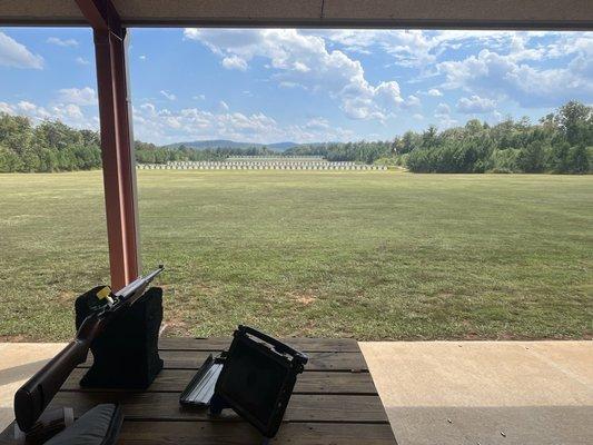 View from the firing line on the 600 yard range.