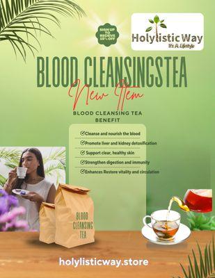 Blood Cleansing Tea
 Organic & Wildcrafted