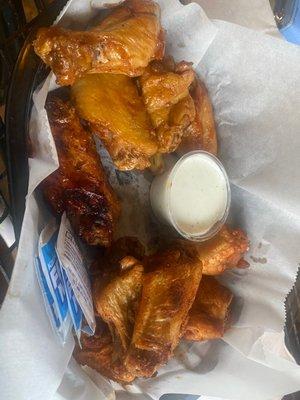 10 Traditional Bone In Wings cajun and pineapple jerk