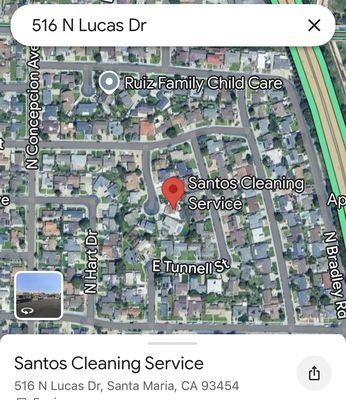 Santos Cleaning Service address.
