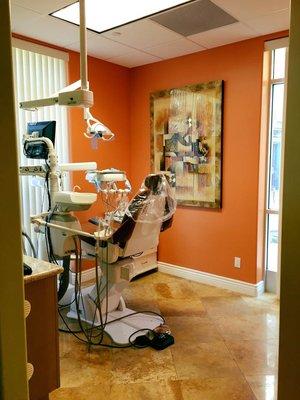 Patient room is beautiful and relaxing