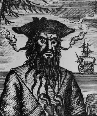 Edward Teach more famously known as Blackbeard the pirate.