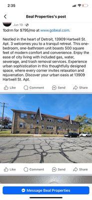 This is the apartment I'm speaking in reference to. Please save your time and money. This is all BS