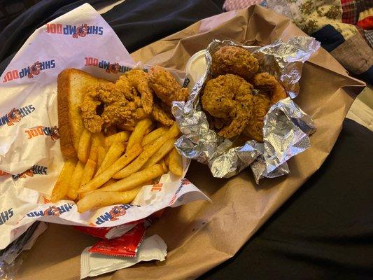 8 live shrimp basket