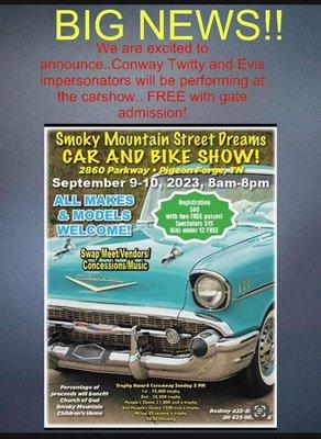 Smoky Mountain Street Dreams Car and Bike Show