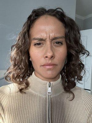 After - and a very sad girl :(