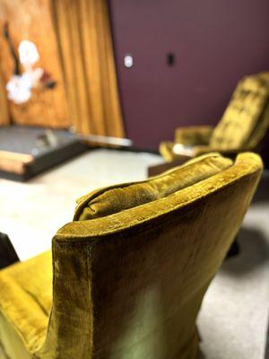 Sit for a spell on a piece of history at our cafe!