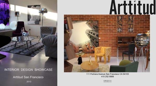 Interior Design showcase Arttitud San Francisco. Art Studio Sergey Konstantinov.