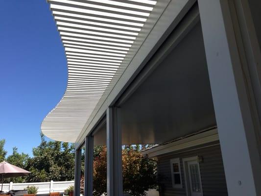 Contoured aluminum lattice