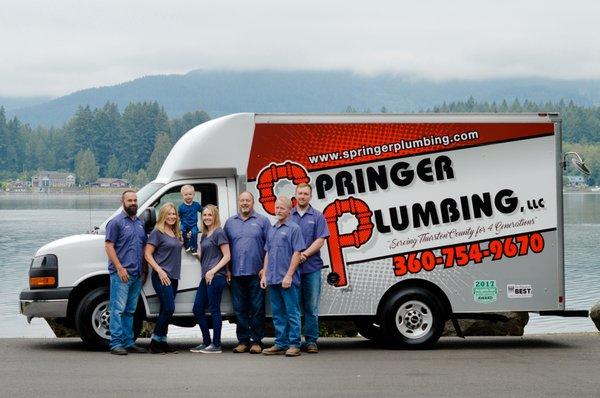 The entire Springer Plumbing crew!
