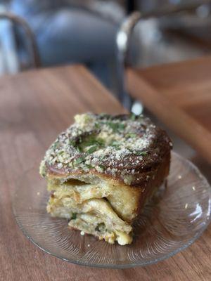 Morning bun: savory with garlic, chive, parmesan, parsley