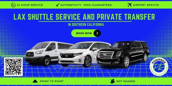 PICKUPRIDE LAX Airport shuttle is the leading Private Shuttle Service in Southern California.