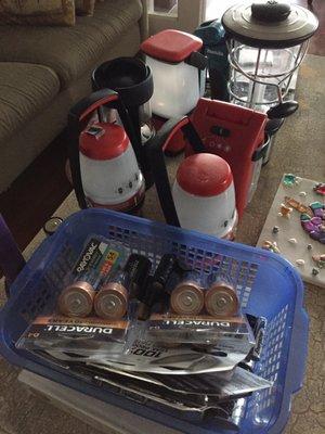 My battery operated lanterns