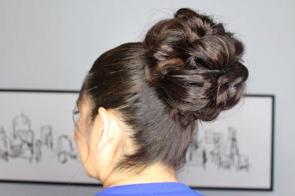 Updo/formal styling