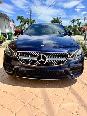 2017 Benz E300 front with new diamond grille