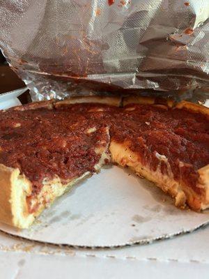 Stuffed Pizza-Build Your Own. What can I say the pictures don't do it justice. It's really good and will definitely order again.