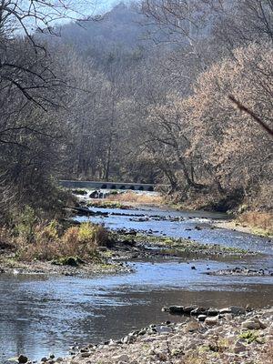 Fire Tower Trail along the river