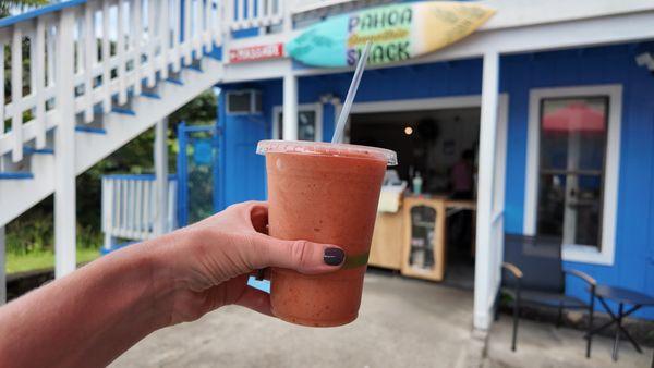 Delicious & refreshing smoothie at Pahoa Shack