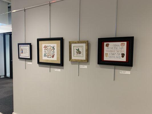 Art in current exhibit through June 29