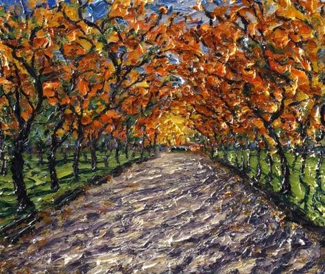 Poet's walk" 3 x 4' Acrylic on canvas