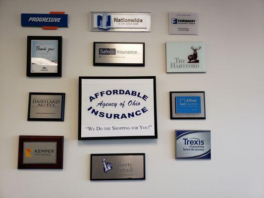 Just some of the companies we represent.