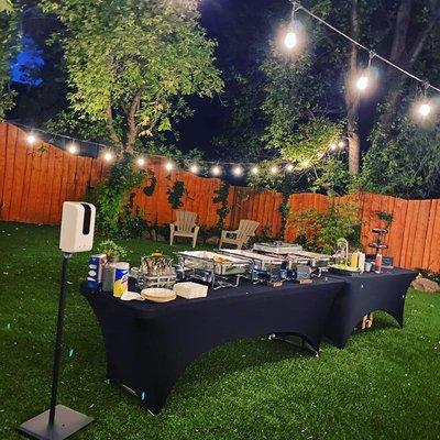 Rehearsal Dinner catered by The Cheesy Javalina for The Burkardt-Morlan Wedding party on September 25th, 2020, Oakcreek Canyon, AZ.