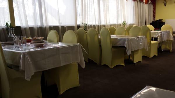 12:30 PM, we are the only table in the restaurant