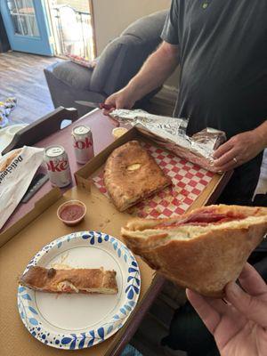 Pizza flip and philly steak