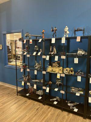 Star Wars LEGO displays.